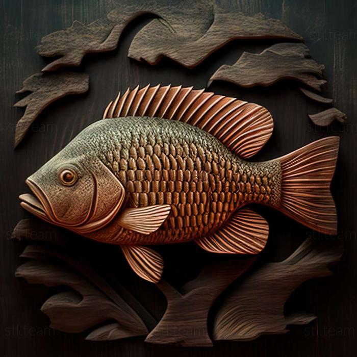 3D model Tilapia fish (STL)